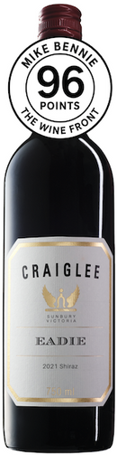 Craiglee Eadie Shiraz 2021 96 Points Mike Bennie
