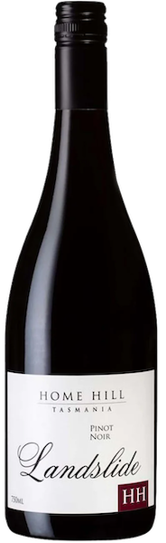 Bottle of Home Hill Landslide Pinot Noir wine from Tasmania