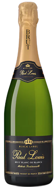 a bottle of Paul Louis Blanc de Blancs Sparkling NV french sparkling wine