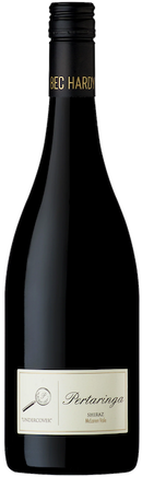 a bottle of Pertaringa Undercover McLaren Vale Shiraz red wine